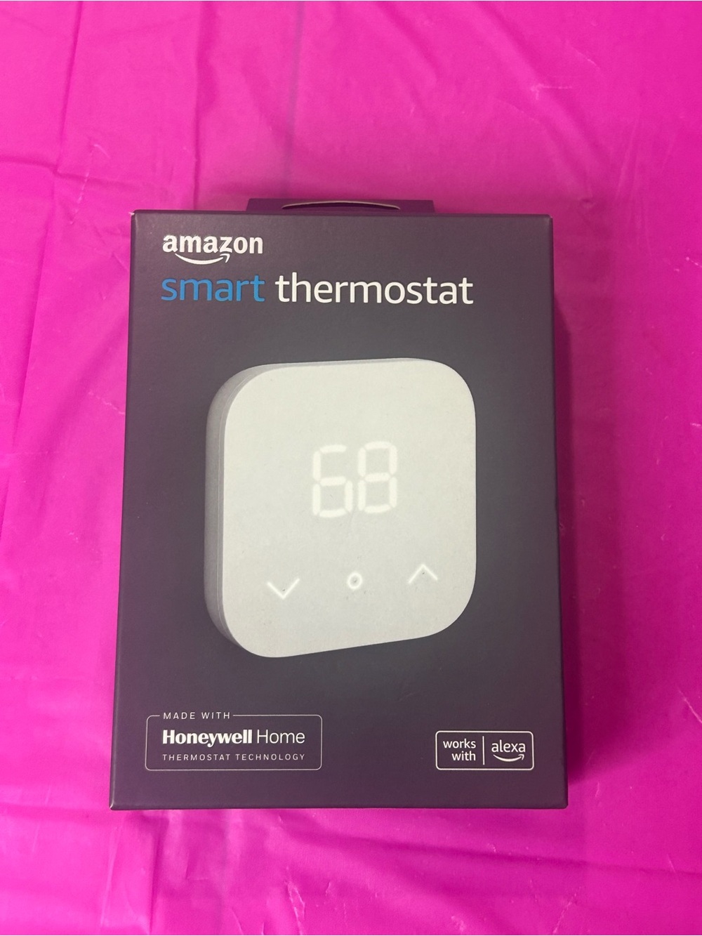 Amazon Smart Thermostat - Honeywell Gray and White